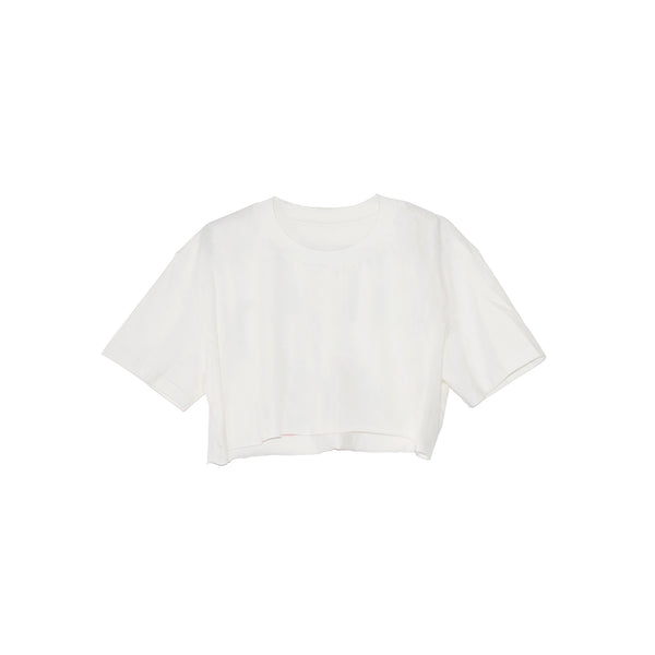 WATCH ME WERRRK "WHITE" CROP TOP