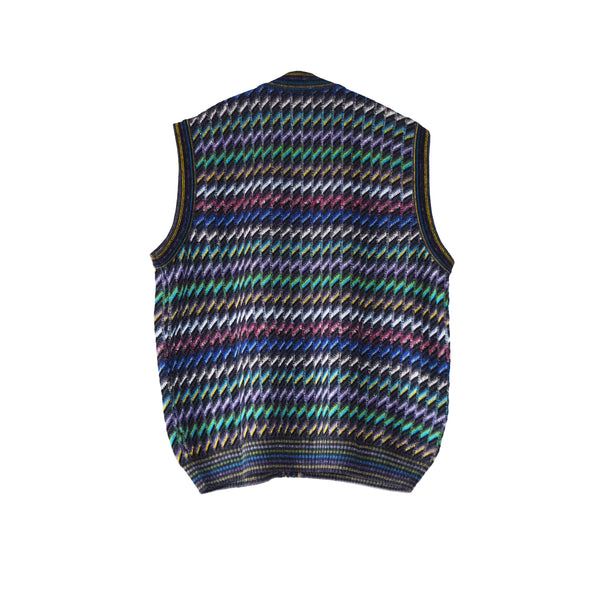 SLEEVELESS "MULTICOLOR" CARDIGAN