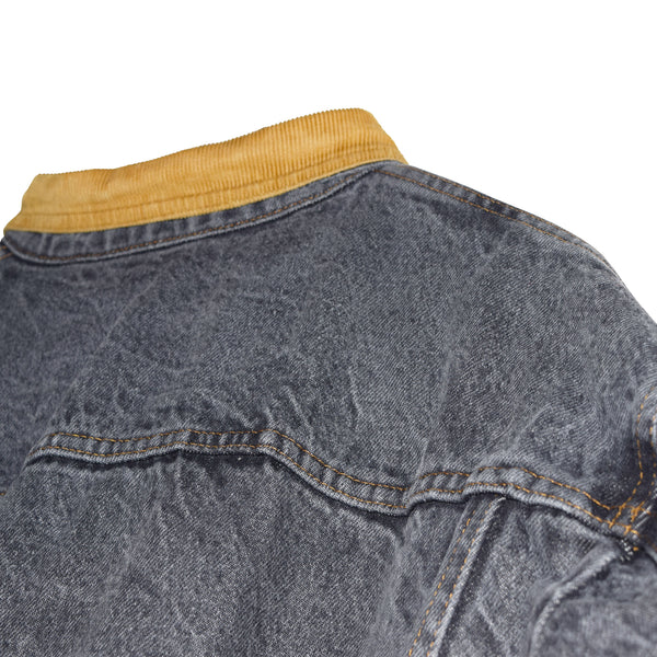 "GREY STONE WASHED" DENIM JACKET