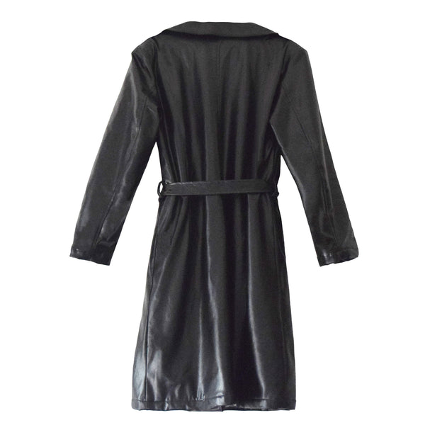 "CAPPOTTO IN VINILE NERO"