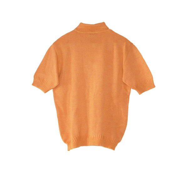 POLO ARANCIONE "VERSACE VERSUS" A MANICHE CORTE