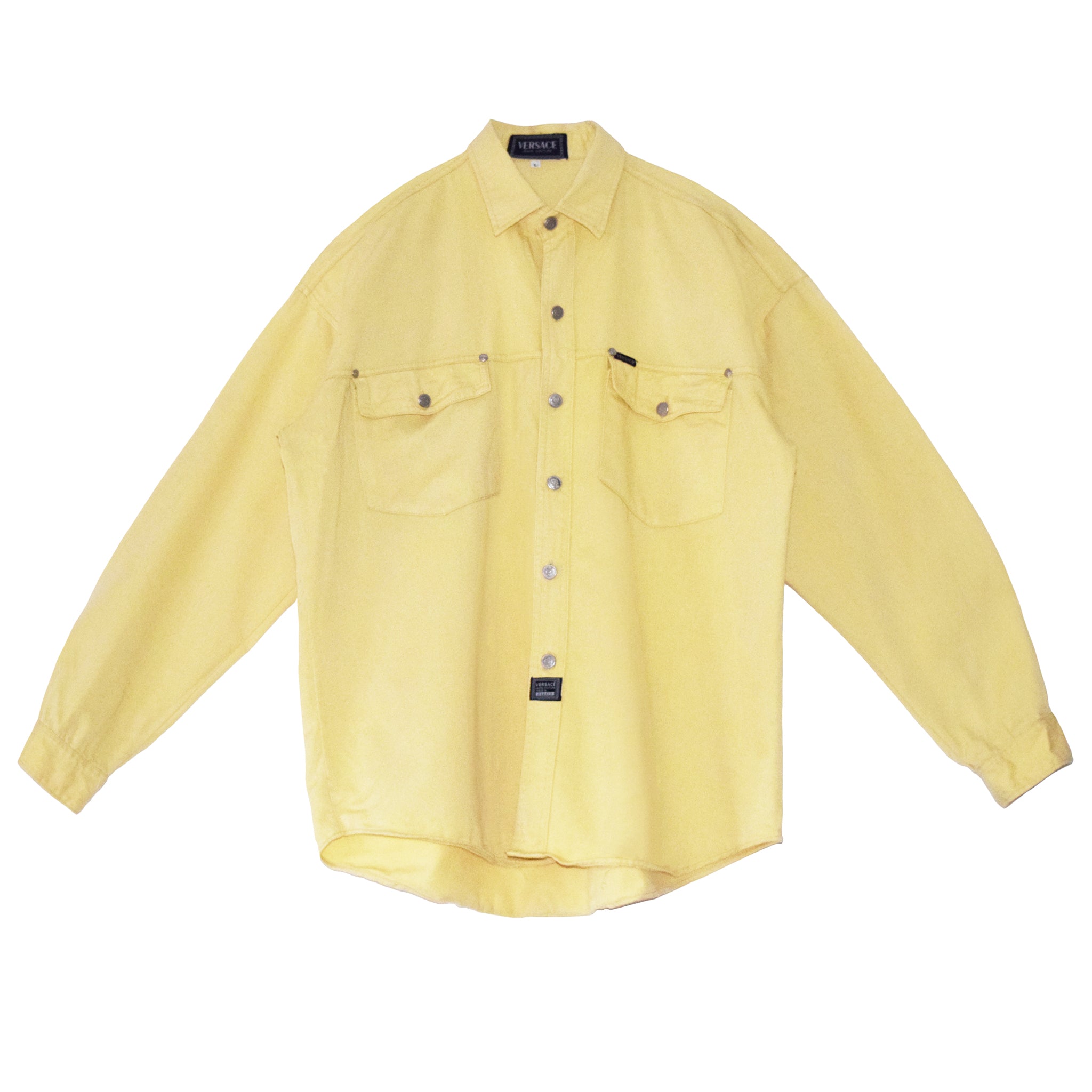 Vintage versace hotsell button down shirt